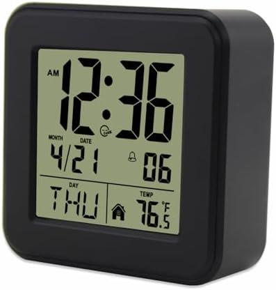 jomparis Small Digital Alarm Clock Battery Operated with Backlight for Bedroom Kids Room