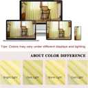Pinch Pleated Sheer Curtains 96 Inch Length 2 Panels Set, Semi Voile Sheer Curtains for Bedroom Living Room Pinch Pleated Soft Touch Light Filtering Drapes(Light Yellow, 42 W x 96 L, 2 Panels)