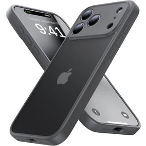 Eastinbox for iPhone 17 Pro Max Case [16FT Military Grade Shockproof], Anti-Slip Anti-Scratch, Slim Translucent Frosted Matte Phone Cover, Case for i Phone17 Pro Max 6.9", Gray