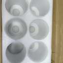 6 Pcs White Glass Shade Replacements - Premium Cylinder Glass Lampshade Cover, Replacement Lamp Globe for Chandelier Pendant Wall Light Sconce (white)
