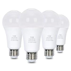 TJBB 3 Way LED Light Bulbs 50 100 150W Replacement 5000K Daylight 4 Pack
