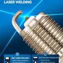 PHILTOP Ignition Coil Pack and Iridium Spark Plugs Fits for Honda 2010-2014 CR-V, 2008-2012 Accord 2.4L, 2012-2015 Civic 2.4L, 2012-2015 Crosstour 2.4L, Acura 2013-2015 ILX 2.4L, 4PCS UF602