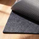 Non-Slip Rug Pad 6' x 9'  Felt & Rubber Underlay in Dark Gray, Waterproof & Grippy for Hardwood, Tile, Laminate Floors, Prevents Slipping & Bunching