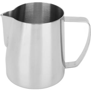 Milk Frothing Pitcher, 24oz/ 700ml Stainless Steel Milk Espresso Steaming Pitcher, Espresso Tools Latte Art, Coffee Milk Frother Maker, Milk Jug Pour Cup For Coffee Drinks(Stainless Steel)