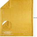 Double-Sided Faux Fur Throw Blanket, Fuzzy Soft Plush Thick Warm Fluffy Shaggy Fuzzy Blanket for Couch, Sofa, Bedroom, Luxury Blanket Valentines Day Gifts for Her, Yellow, 50"x60"