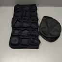 Portable Inflatable Seat Cushion, Airplane Travel Cushion Kit with Storage Pouch, Eye Mask & Earplugs, Fits Airplane Seat/Car/Office/Chairs (36 Air Cells)