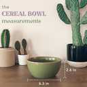 Mora Ceramic Artisan Matte Bowls For Kitchen 28oz - Bowl Set of 4 - For Cereal, Salad, Pasta, Soup, Dessert etc - Dishwasher, Microwave, and Oven Safe - For Breakfast, Lunch and Dinner - Safari Colors