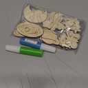 JOYIN 12 Glow in The Dark Wooden Magnets for Kids, Paint Your Own Arts and Crafts Painting Kit, Halloween Crafts Birthday Parties and Family Crafts Gift, Party Favors for Boys Girls Ages 3+