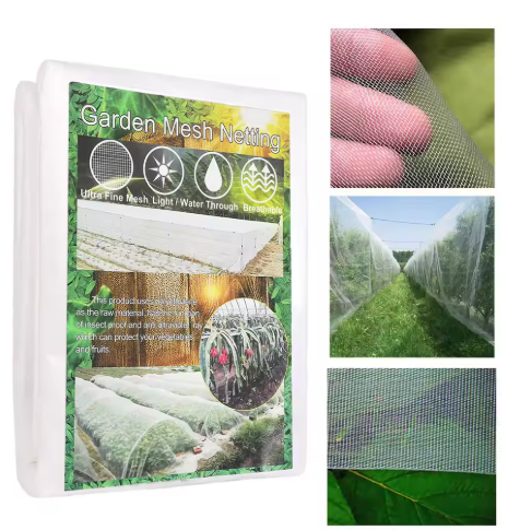 Garden Netting 10x50 FT Ultra Fine Mesh Fabric Net Protection Plant Cover Screen Vegetable Shrub Fruits Tree Flowers Bug Barrier