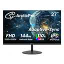 ArcticPro 27 Inch Gaming Monitor 144Hz, FHD 1080p Computer Monitor, IPS