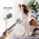 Dog Hair Dryer, Portable Handheld Pet Hair Dryer with 3 Temperature Adjustment Rotatable Wind Head and 3 Nozzles, High Speed Pet Blow Dryer for Dogs for Home or Travel