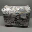 VK VK·LIVING 8x10 Area Rug Washable Rugs for Living Room Rug Vintage Design Boho Rug with Non Slip Living Room Rug Bedroom Carpet Stain Resistant, Home Decor, Beige