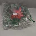 Christmas Wreath Decorations, 20" Christmas Wreaths for Front Door with Red Bow, Christmas Door Wreath with Balls & Berries for Indoor Outdoor Fireplace Wall Window Christmas Decor