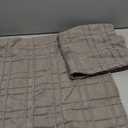 MIULEE Decorative Linen Check Throw Pillow Covers Neutral Farmhouse Vintage Pillow Covers 20x20 Set of 2 Boho Modern Winter Home Decor for Sofa Couch Bedroom Cushion Tan Taupe