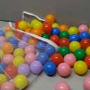 Colorful Pit Balls 2.1-inch Plastic Ocean Ball Crush Proof Stress Balls for Kids Pool Ball Playhouse Pit Accessories