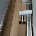 Blackout Curtain Rod, Wrap Around Design, Adjustable 1 Inch, Room Divider for Windows (Satin Nickel, 72-144")