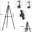 Easels for Painting Canvas, Aredy 66" Art Easel for Drawing, Portable Painting Easel Stand, Metal Table Top Easel (4 Pack)