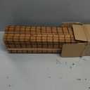 LazBlinds Cordless Blackout Bamboo Roman Shades, Room Darkening Blinds for Interior Windows, Thermal Insulated Roll Up Bamboo Blinds for Home & Patio, 30" W x 64" H, Penang Teak