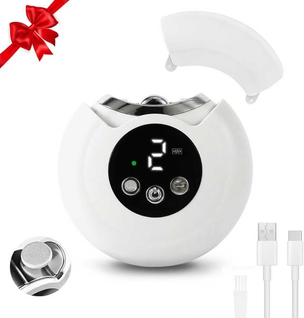 Electric Nail Clipper, Baby Nail Clipper with LED Light & 3 Speed, 2-in-1 Baby Nail Trimmer with Storage Box, Automatic Nail File, Electric Nail Clippers for Seniors, Baby, Adult (Purple)