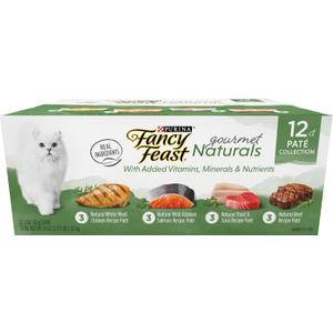Purina Fancy Feast Grain Free Pate Variety Pack (2 Packs of 12) 3 oz Cans (EXP 05/30/28)