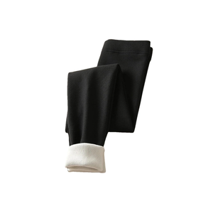 Women's Classic Warm Elastic Solid Color Leggings Solid Color Comfortable Soft High Waisted Leggings, S
