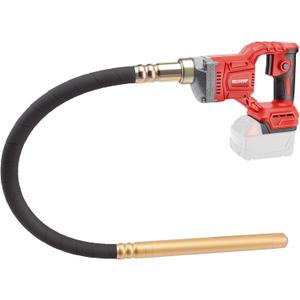 Cordless Concrete Vibrating Tool Compatible with Milwaukee M18 18V Battery, 800W Power Concrete Vibrator w/3.6FT Shaft Rod, 3600RPM Portable Electric Vibrarator Remove Air Bubble