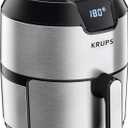 KRUPS 1510001480 EY401 4.2L Digital XL Air Fryer, 8 presets, Dishwasher safe, Removable Basket, Stainless Steel, 4.2 L