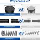 Black Tension Curtain Rod 28 to 48 Inch Spring Rod No Drilling Adjustable Shower Curtain Rod for Windows, Bathrooms, Closet, Kitchen