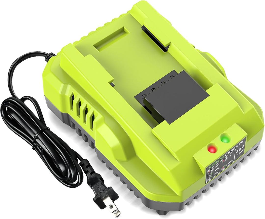 Amityke Rapid Charging OP401 Replacement for Ryobi 40V Battery Charger Compatible with Ryobi 40V Lithium Battery OP4040 OP4050 OP4050A OP40601 OP4026 OP4015 OP4030