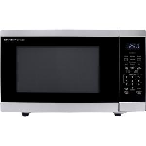 SHARP Countertop Microwave Oven with Removable 12.4" Carousel Turntable, 1100 Watt, 1.4 Cubic Feet, Stainless Steel