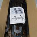 Depecal Shower Caddy Hanging Organizer, Rustproof Over Shower Head Caddy Holder with Hooks for Razor/Sponge, No Drilling Bathroom Racks Bath Storage Shelves for Shampoo Soap Towels, Black