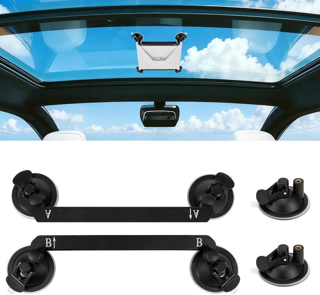 1797 Suction Cup Mount for Starlink Mini, Adjustable Portable Bracket Holder Kit Secure Hold for Car Sunroofs, Windows, RVs, Boats, with 2 Extra Mounting Cups