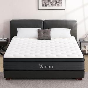 Full Size Mattress,10 Inch Memory Foam Hybrid Mattress in a Box,Individual Pocket Spring Breathable Comfortable for Sleep Supportive and Pressure Relief, CertiPUR-US