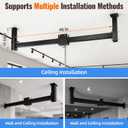 46" Punching Bag Slide Rail, 300 LBS Static Load Ceiling Mount, 46'' long rail