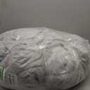 Andency Light Grey Oversized King Comforter 128''x120'', 3 Pieces Gray Soft Boho Bedding Set & Collections, Farmhouse Tufted Fluffy Shabby Chic Bed Set for All Seasons (1 Comforter, 2 Pillowcases)