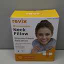 REVIX Microwavable Neck Warmer, Heated Neck Pillow with Flaxseed, Moist Heat Pad for Shoulder, Microwave Heating Pad with Soft Cover for Relaxation and Comfort