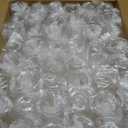 JOLLY CHEF 48 Pack Stemless Plastic Champagne Flutes 9 oz, Crystal Clear Stemless Plastic Toasting Glasses, Clear Disposable Unbreakable Drinkware Ideal for Wedding, Birthday, Party, Thanksgiving