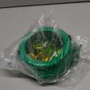 4E's Novelty 5 Inch St Patricks Day Pot of Gold Decorations with 100 Lucky Coins - Green Pot of Gold Cauldron Plastic Bucket for Leprechaun Decorations, Green & Gold Coins Plastic