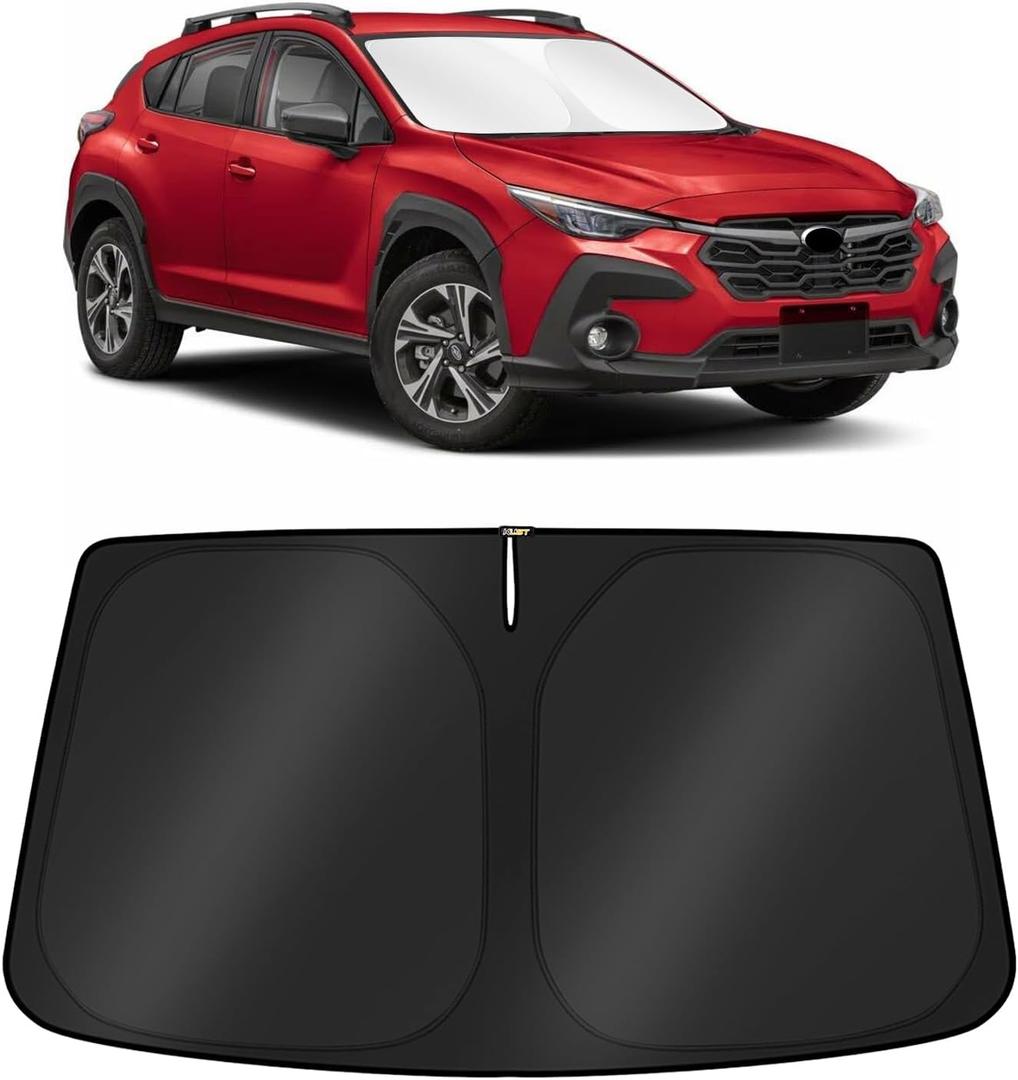 KUST Windshield Sun Shade for Subaru Crosstrek Wagon 2026 2025 2024 2023 2022 2021 2020 2019 2018 Window Accessories Sunshade Sun Protector Foldable Block UV Rays Keep Car Cooler