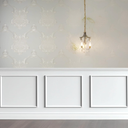 Colingmill 3 Set Accent Wall Molding Kit Premade Wainscoting Panels Wall Molding Peel and Stick Panel White Pre Cut Trim for Walls Picture Frame Molding for Home Decoration(31.5x31.5 Inch)