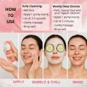 GONIM Face Wash Deep Facial Cleanser with 3s Self-Foaming, Weekly Bubble Face Mask for Oily Skin, Daily Face Wash for Makeup Remover, Collagen+Ceramides+Niacinamide, Deep Cleansing 50ml/1.76oz