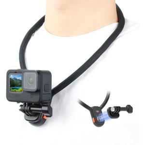 VRIG Magnetic Neck Mount for GoPro,DJI Osmo Action 5Pro/4/3,Magnetic Necklace Holder,Quick Release Magnetic Holder,Vlog Aceessories,Action Camera POV Mount Compatible with GoPro Hero 13 12 11 10 9