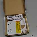 TESSAN Surge Protector Flat Extension Cord 5Ft, Flat Plug Power Strip with 4 Outlets 3 USB Ports (1 USB C), 900 Joules Protection, Multiple Wall Outlet Extender Suitable for Home Office Dorm, Grey