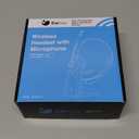 Earbay Wireless Headset, Bluetooth Headset with Microphone Noise Canceling & USB Dongle, Wireless Headphones with Mic Mute/Charge Dock for PC Computer Phone Work Office Meetings Call Teams (Black Gold)