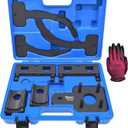 Camshaft Phaser Timing Chain Tool, Camshaft Holding Tool Crankshaft Pulley Wrench Compatible with VW Chrysler Dodge 3.6L Pentastar Engine, Replace 10369 10200A 10202 10198A 2025200090 (blue case)