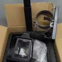 PASAMIC 2 in 1 Outdoor Flower Pots for Real or Fake Flowers, Solar Lamp Post Lights - Wall Mount or Freestanding, Waterproof Decorative Lamp for Lawn, Patio, Front/Back Door (Black)