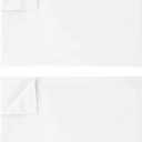 Ghooss Twin Size Flat Sheet Only-1500 Series Luxury Brushed Microfiber Bed Top Sheet,Wrinkle, Fade Resistant-2 Pack-White
