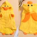 Pet Costume for Small Dogs Cats,Halloween Hoodies Winter Puppy Coat Outfits Funny Pajamas Clothes for Christmas Party,Duck M