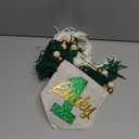 Lucky One 1st Birthday Tassel High chair Banner - St Patrick's Day Highchair Decoration, Shamrock First Birthday Party Sign, Clover Cake Smash Pennant (Green Tassel)