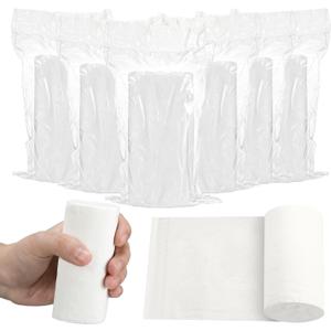 Affrolling 6 Rolls Travel Toilet Paper to Go Packs Soft Camping Toilet Paper Bulk Portable Travel Size Compact Pocket Coreless Tissue Rolls for Purses Women Hiking Camp RV Backpacking Outdoor (Clear)